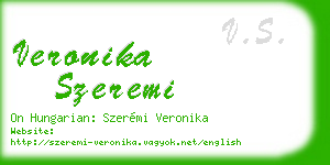 veronika szeremi business card