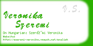 veronika szeremi business card